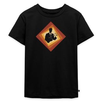 Anwalt Versicherung Recht - Kinder Premium Bio T-Shirt - Schwarz - Vorne - Mikhail (115cm)
