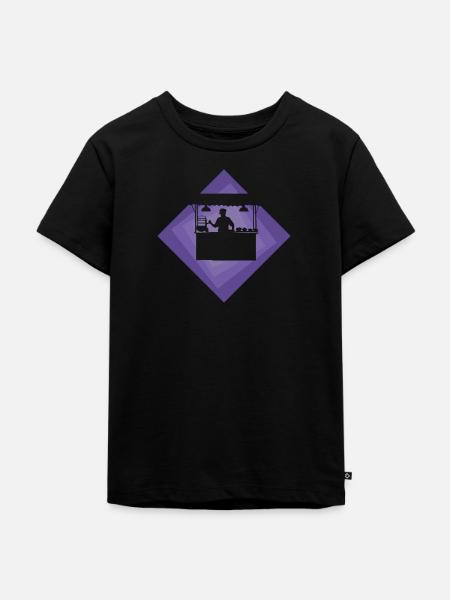 Imbisswagen Mahlzeit lecker - Kinder Premium Bio T-Shirt - Schwarz