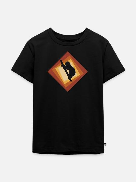 Faul Faultier Müdigkeit - Kinder Premium Bio T-Shirt - Schwarz