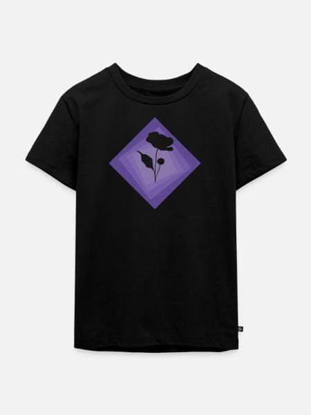 Floristik Blumenstrau - Kinder Premium Bio T-Shirt - Schwarz