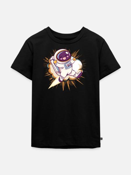 Astronaut Spaceman Kosmos - Kinder Premium Bio T-Shirt - Schwarz