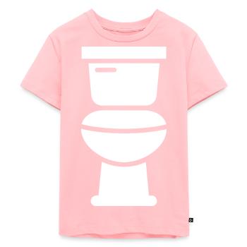 Toilet - Kids Premium Organic T-Shirt - rose - Front - AI Model Kid Female (0cm)