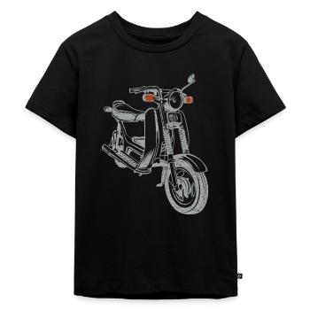 Simson SR50 SR80 - Kinderen Premium Bio T-shirt - zwart - Voor - Mikhail (115cm)