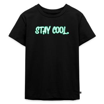 Restez au frais - T-shirt Premium bio Enfant - noir - Devant - Mikhail (115cm)