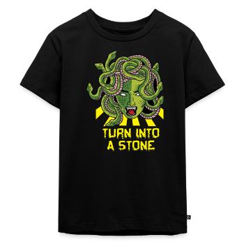 Se transformer en poison fictif de pierre - T-shirt Premium bio Enfant - noir - Devant - Mikhail (115cm)
