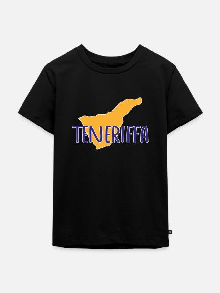 Teneriffa - Kinder Premium Bio T-Shirt - Schwarz