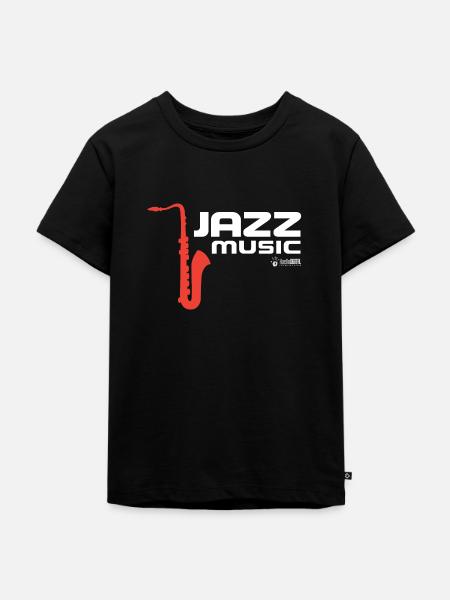 Jazz 02 - Kinder Premium Bio T-Shirt - Schwarz