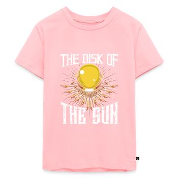 Egyptian sun disk - Kids Premium Organic T-Shirt - rose - Front - AI Model Kid Female (0cm)