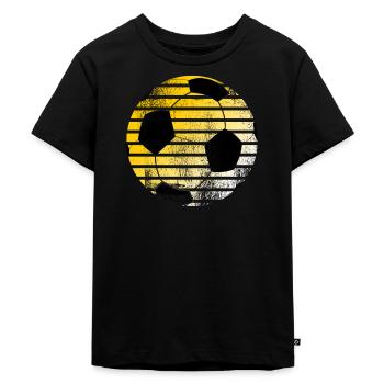 Football Noir Jaune - T-shirt Premium bio Enfant - noir - Devant - Mikhail (115cm)