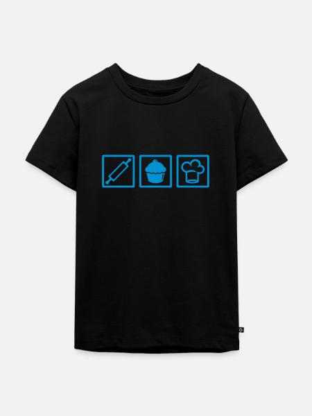 Konditor - Kinder Premium Bio T-Shirt - Schwarz