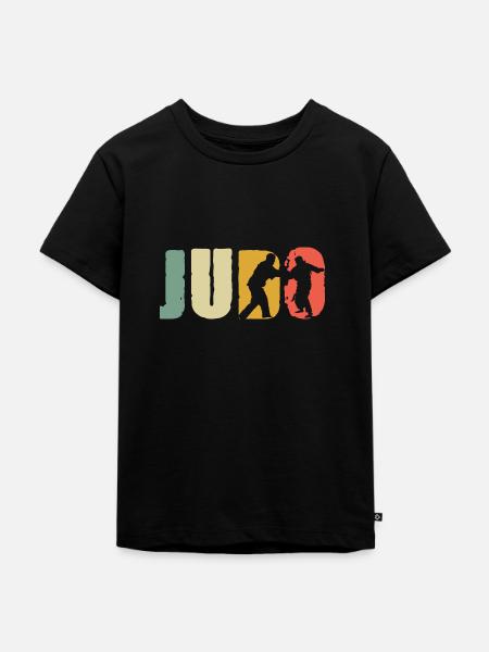 Judo - Kinder Premium Bio T-Shirt - Schwarz
