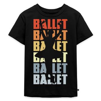 Vintage Balett - Ekologisk premium-T-shirt barn - svart - Fram - Mikhail (115cm)