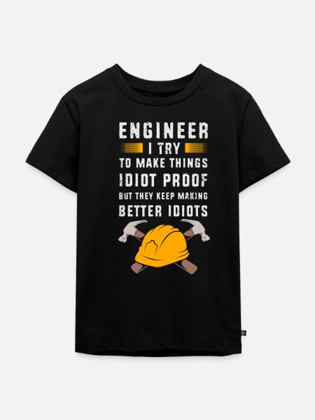 Ingenieur Student - Kinder Premium Bio T-Shirt - Schwarz