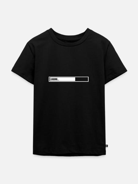 Loading... - Kinder Premium Bio T-Shirt - Schwarz