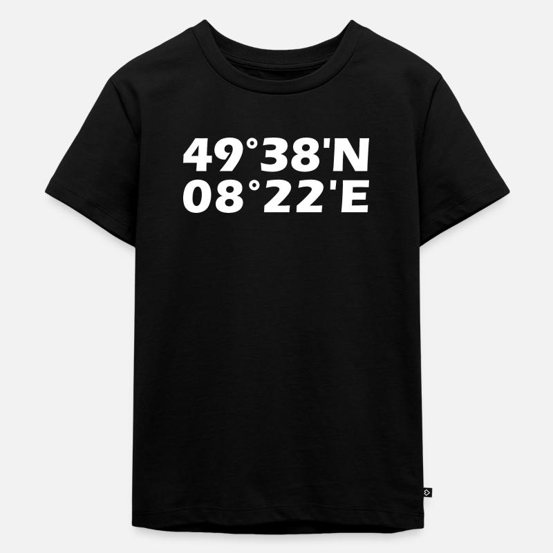 Worms Coordinates - Kids Premium Organic T-Shirt - black