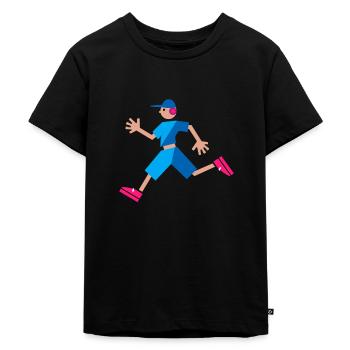 Coureur de musique - T-shirt Premium bio Enfant - noir - Devant - Mikhail (115cm)
