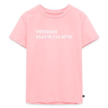 Coordonnées Meridian, Idaho, États-Unis - T-shirt Premium bio Enfant - rose - Devant - AI Model Kid Female (0cm)