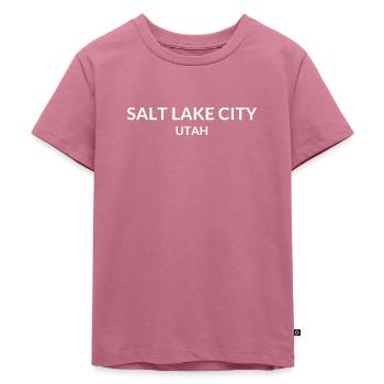 Salt Lake City, Utah, États-Unis - T-shirt Premium bio Enfant - mauve - Devant - Hailey (125cm)