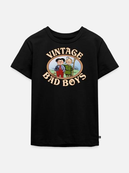 Max und Moritz Kids - Kinder Premium Bio T-Shirt - Schwarz