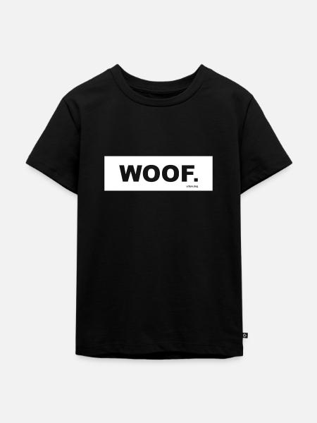 WOOF urban.dog White - Kinder Premium Bio T-Shirt - Schwarz