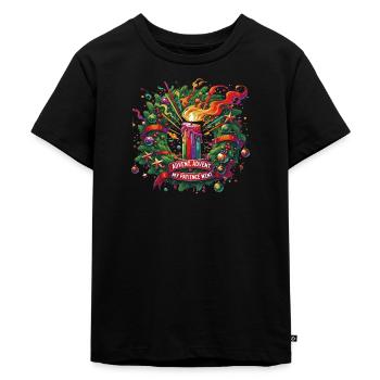 L’Avent, l’Avent, ma patience s’en est allée - T-shirt Premium bio Enfant - noir - Devant - Mikhail (115cm)