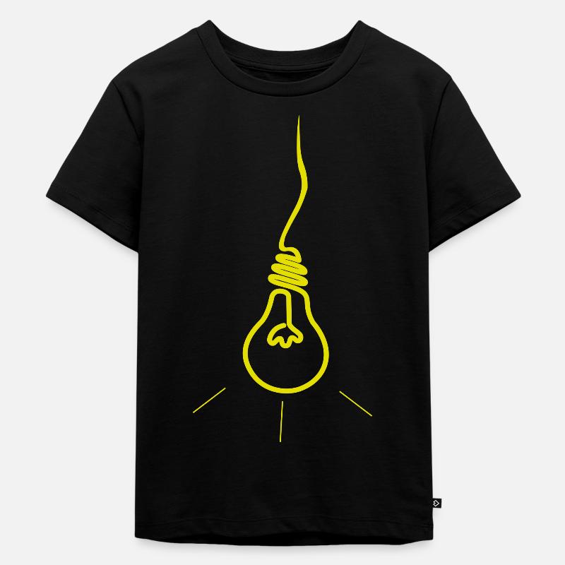 LAMP - Kinder Premium Bio T-Shirt - Schwarz