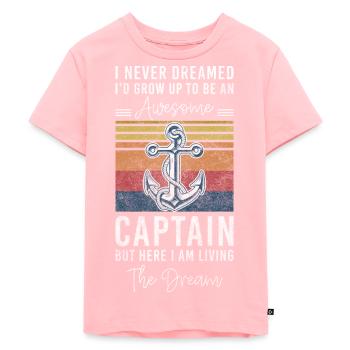 Segeln Hafen Nautik Urlaub - Kinder Premium Bio T-Shirt - Rosa - Vorne - AI Model Kid Female (0cm)