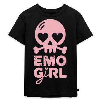 Fille emo ! - T-shirt Premium bio Enfant - noir - Devant - Mikhail (115cm)