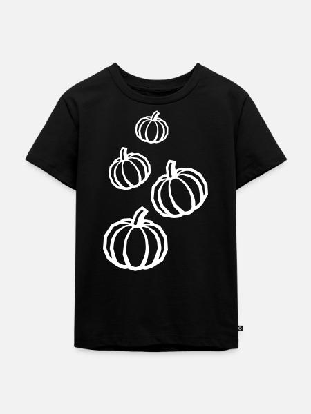 Kürbis Symbol - Kinder Premium Bio T-Shirt - Schwarz