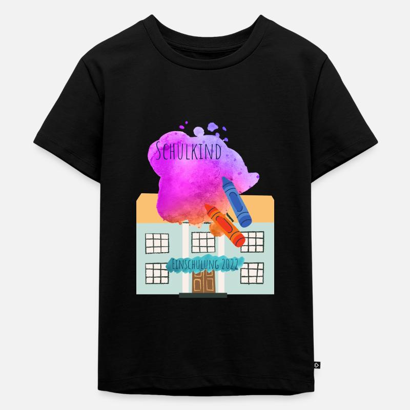 Einschulung - Kinder Premium Bio T-Shirt - Schwarz