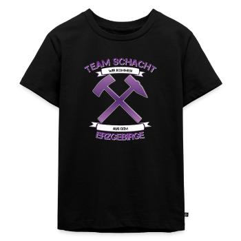 Aue im Erzgebirge - Kinder Premium Bio T-Shirt - Schwarz - Vorne - Mikhail (115cm)