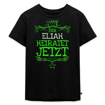 Gift for Elijah - Kids Premium Organic T-Shirt - black - Front - Mikhail (115cm)