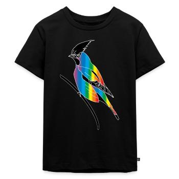 Oiseau - T-shirt Premium bio Enfant - noir - Devant - Mikhail (115cm)