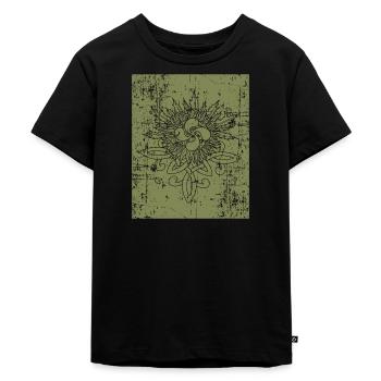 Lauburu Euskal Herria Basken Aquitanier Land - Kinder Premium Bio T-Shirt - Schwarz - Vorne - Mikhail (115cm)