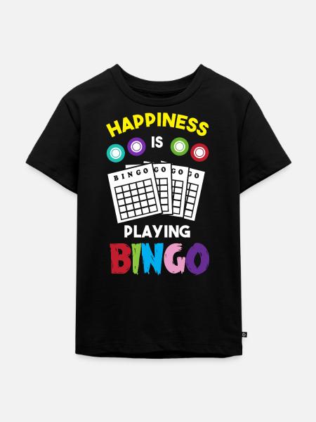 Bingo - Kinder Premium Bio T-Shirt - Schwarz