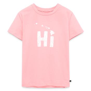Hi Hawaii - Kids Premium Organic T-Shirt - rose - Front - AI Model Kid Female (0cm)