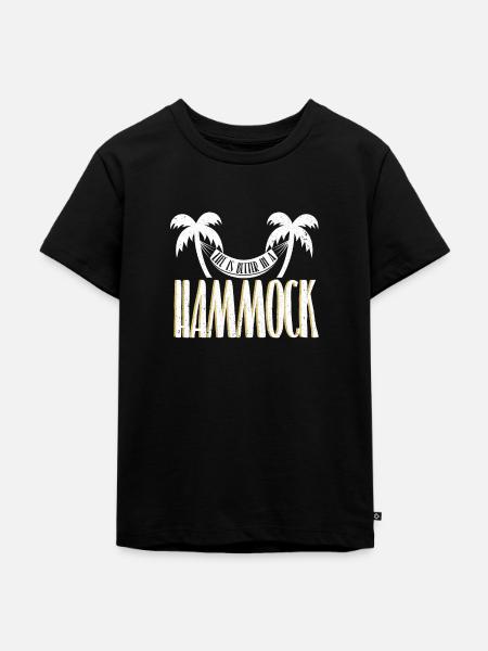 Hängematte - Kinder Premium Bio T-Shirt - Schwarz