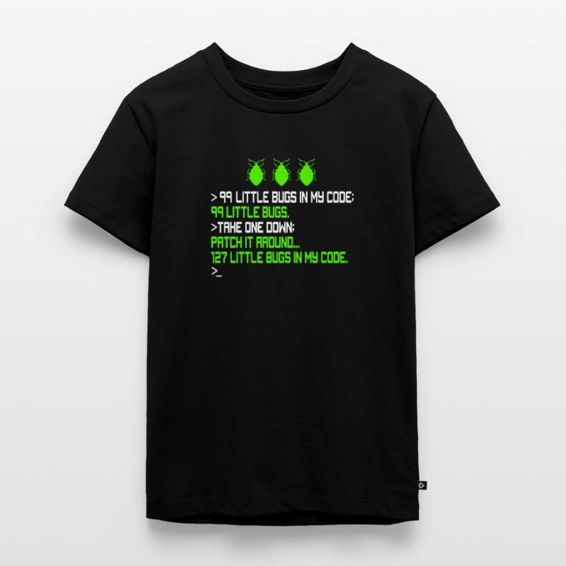 99 petits bugs dans mon code de codage de débogage Funn T-shirt Premium bio Enfant