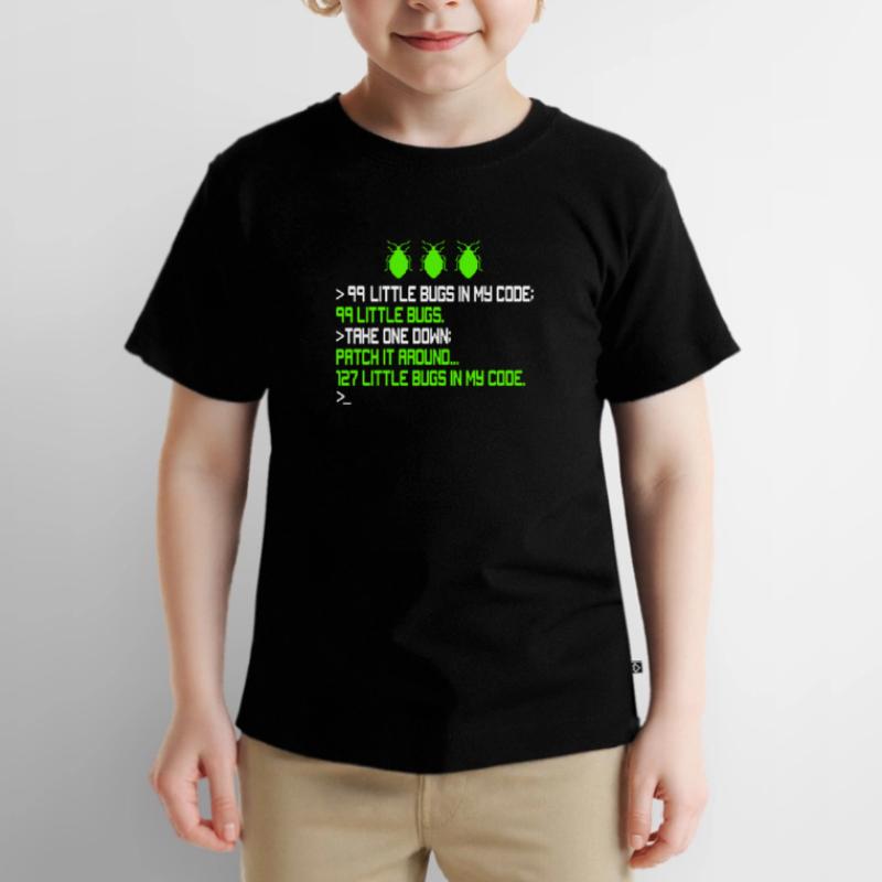 99 Little Bugs in My Code Kodierung Debugging Funn Kinder Premium Bio T-Shirt
