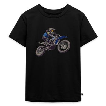 motocross - T-shirt Premium bio Enfant - noir - Devant - Mikhail (115cm)