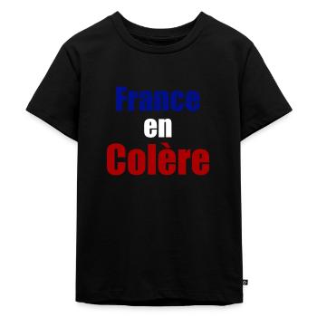 France en colère - T-shirt Premium bio Enfant - noir - Devant - Mikhail (115cm)