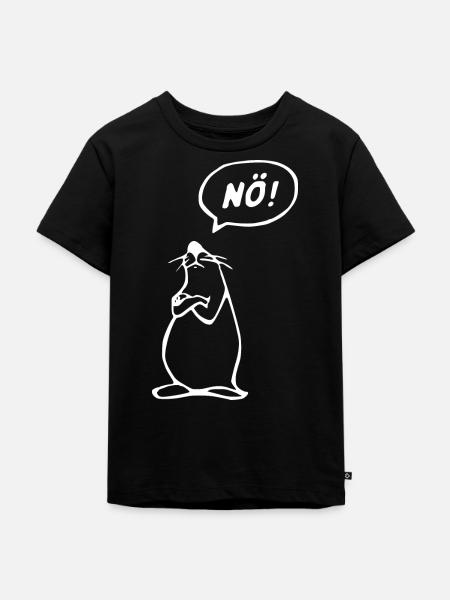 NÖ ! T-Shirt - Kinder Premium Bio T-Shirt - Schwarz