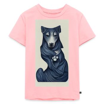 Dog Tarot Japanese - Kids Premium Organic T-Shirt - rose - Front - AI Model Kid Female (0cm)
