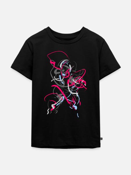 Abstrakt - Kinder Premium Bio T-Shirt - Schwarz