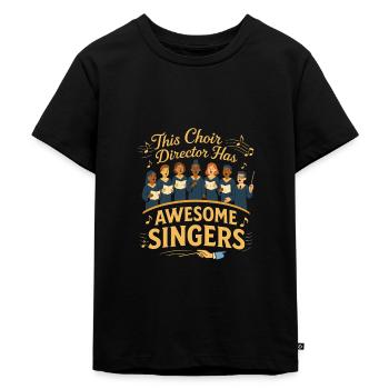 Dieser Chorleiter hat großartige Sängerinnen und - Kinder Premium Bio T-Shirt - Schwarz - Vorne - Mikhail (115cm)