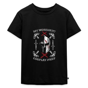 Cosplay Bodybuilder - Kids Premium Organic T-Shirt - black - Front - Mikhail (115cm)