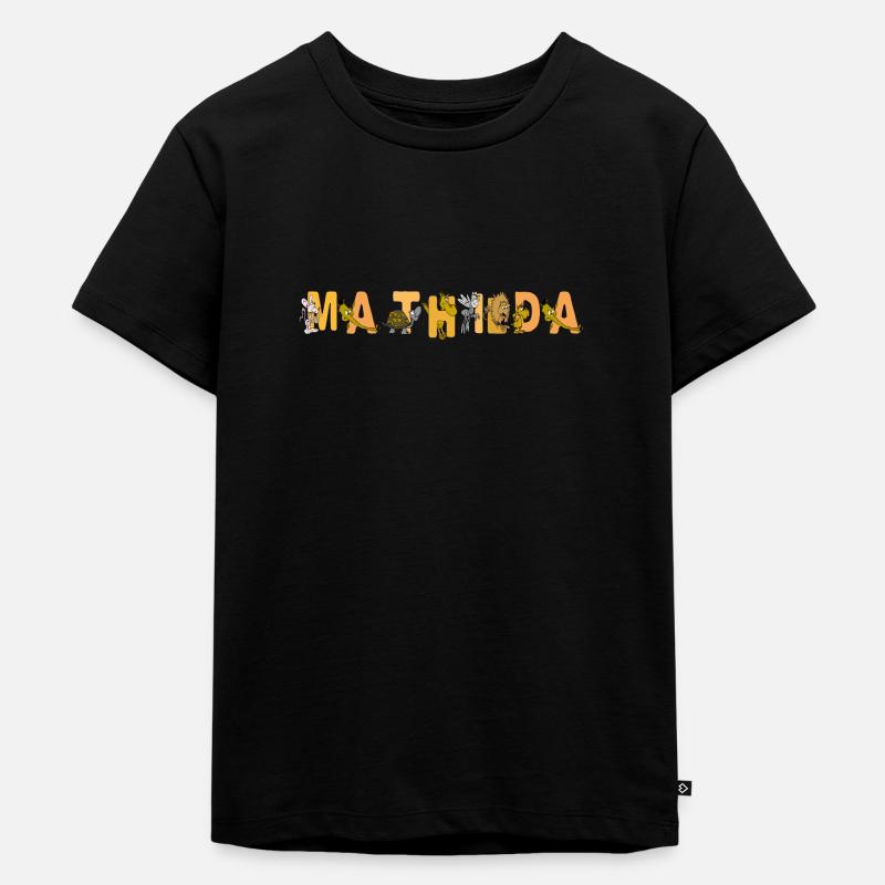 Mathilda - Kinder Premium Bio T-Shirt - Schwarz