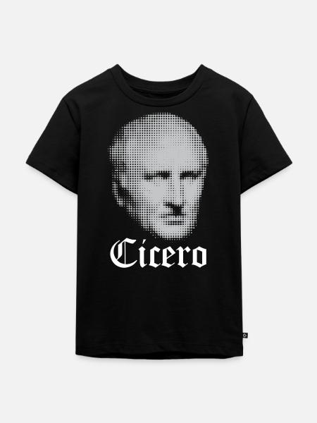Cicero-Kopf - Kinder Premium Bio T-Shirt - Schwarz
