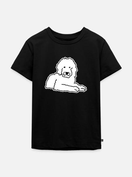 Goldendoodle - Kinder Premium Bio T-Shirt - Schwarz
