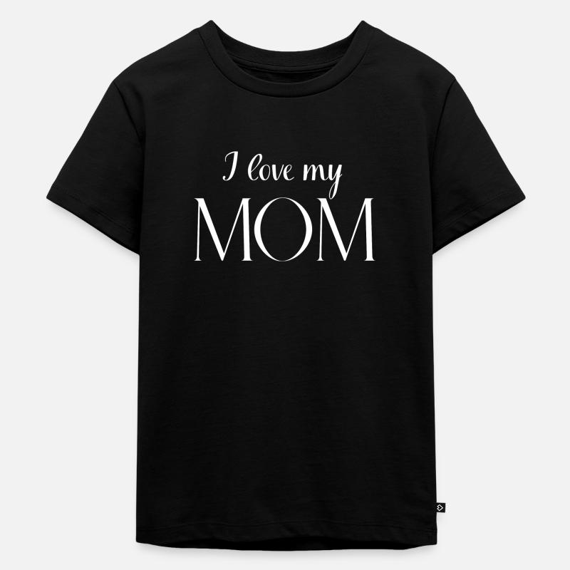 Ich liebe meine Mama - Kinder Premium Bio T-Shirt - Schwarz